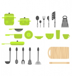 Cartoon kitchen vector image