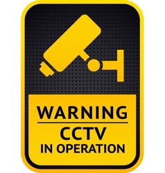 Video surveillance sticker 10eps vector image