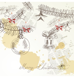 Christmas card vector image