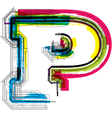 Technical typography vector image
