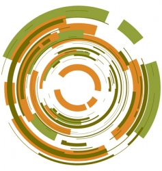 Circle background vector image