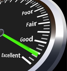 Evaluation speedometer vector image