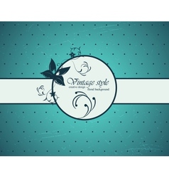 Vintage card with frame vector image
