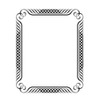 Simple ornamental decorative frame vector image