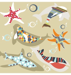 Abstract natural animal pattern vector image