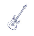 Rock electric guitar vector image