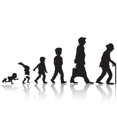 From young to old vector image