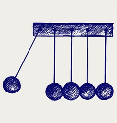 Hanging balls vector image