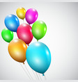 Multicolored balloons vector image