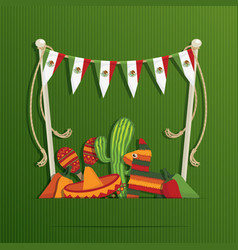 Mexican decoration vector image