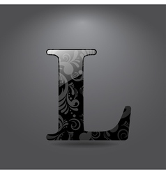 Letter L vector image