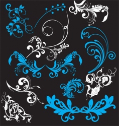 Nature elements vector image