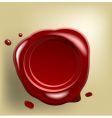 Wax seal on paper vector image