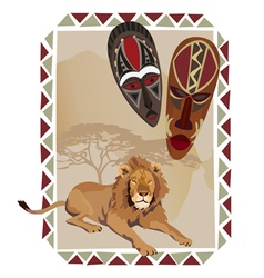 Africa Wildlife Culture vector image