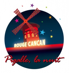 Moulin rouge vector image