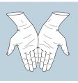 Helping hands illustration vector image