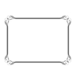 Simple ornamental decorative frame vector image