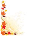Autumn border vector image