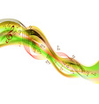 Music abstract green vector image