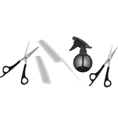 Hairdressing accessories vector image