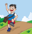 Schooling Boy Schooling Boy vector image