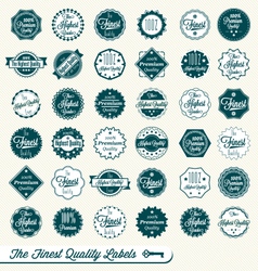 Set of Finest Quality Labels Set of Finest Quality Labels vector image
