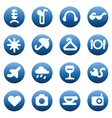 Buttons for leisure and hotel services vector image