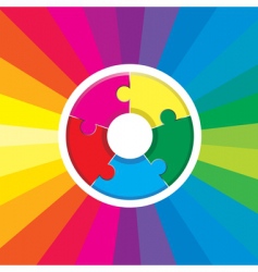 Rainbow background vector image