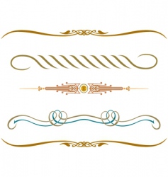 Decorative script detailed vector image