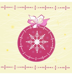 Template for christmas card vector image