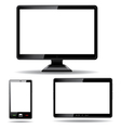 Monitor tablet vector image