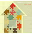 House puzzle House puzzle vector image