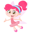 Cheerful fairy vector image