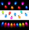 Christmas lights vector image