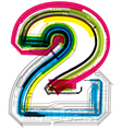 Technical typography vector image