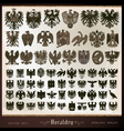 Heraldic eagles vector image