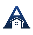 A letter house vector image