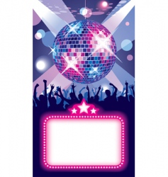 Disco party vector image