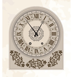 Antique clock Antique clock vector image
