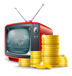 Business financial channel Business financial channel vector image
