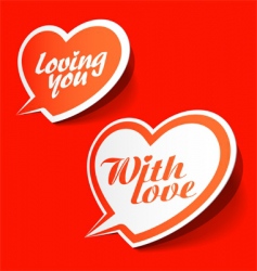 With love enamoured bubbles vector image