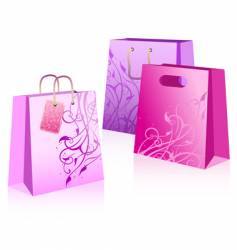 Shopping bags vector image