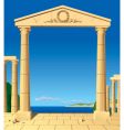 Antic entrance vector image