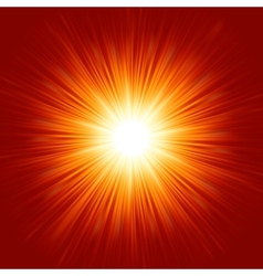 Star burst red and yellow fire EPS 8 vector image
