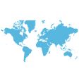 World map flat vector image