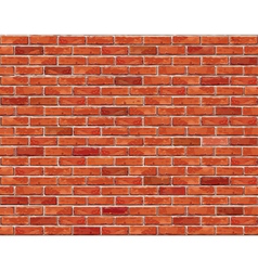Red brick wall seamless background vector image