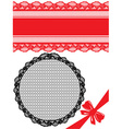 Floral seamless lace pattern with flowers - Lace vector image