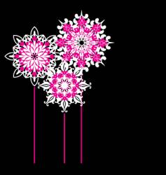Ornate flowers vector image