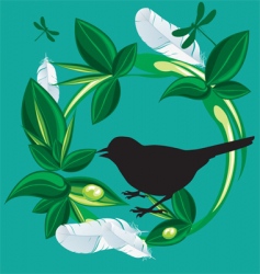 Nature bird vector image
