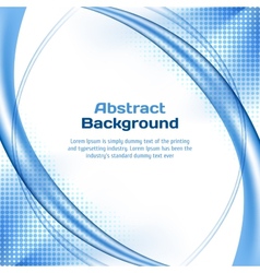 Blue wave background with halftone Blue wave background with halftone vector image